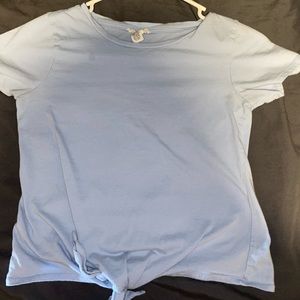 Small light blue Tillys tie up shirt